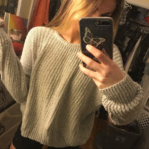 Brandy grey knit sweater - Picture 3 of 4